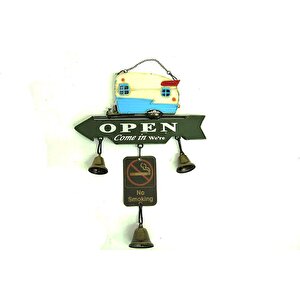 Dekoratif Metal Karavan Kapı Rüzgar Çanı Vintage Hediyelik