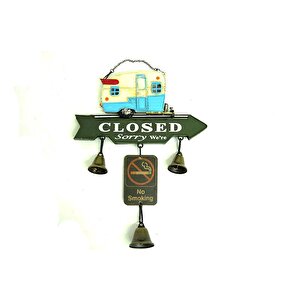 Dekoratif Metal Karavan Kapı Rüzgar Çanı Vintage Hediyelik