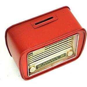 Dekoratif Metal Radyo Kumbara Vintage Ev Ofis Hediyelik