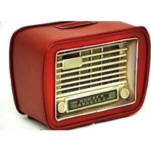 Dekoratif Metal Radyo Kumbara Vintage Ev Ofis Hediyelik