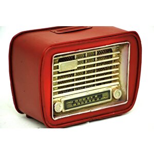 Dekoratif Metal Radyo Kumbara Vintage Ev Ofis Hediyelik