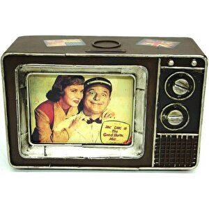 Himarry Dekoratif Metal Televizyon Kumbara Vintage Hediyelik