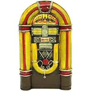Dekoratif Metal Müzik Kutusu Kumbara Vintage Hediyelik