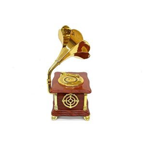 Gramofon Ayaklı Müzikli Vintage Müzik Kutusu Hediyelik