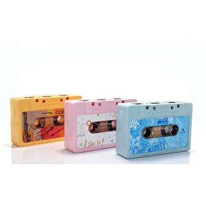 Kaset Tasarımlı Kurmalı Müzik Kutusu Dekoratif Hediyelik