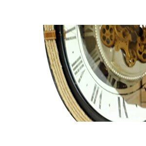 Saat Çarklı Askılı Duvar Saati Dekoratif Knm-c0120