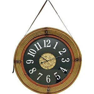 Saat Çarklı Askılı Duvar Saati Dekoratif Eknm-c0119