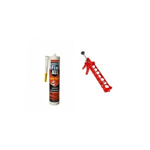 Fix All High Tack Korniş Yapıştırıcı Montaj Yapıştırıcısı 290 Ml Beyaz + Silikon Tabancası