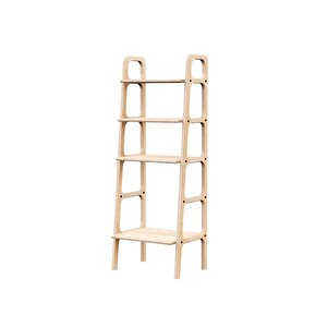 Librero Ahşap Kitaplık Ve Raf Ünitesi, 140x50, Natural Renk, Cpt4674-50 Natural