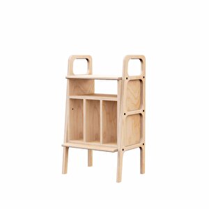 Lyric Ahşap Kitaplık Ve Pikap Standı, 90x50, Natural Renk, Cpt4646-50 Natural
