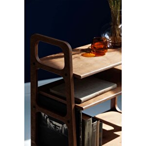 Faggio Ahşap Kitaplık Ve Raf Ünitesi, 90x50, Tik Renk, Cpt4661-50 Tik