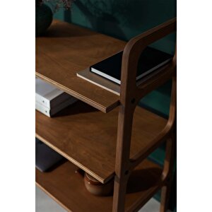 Suono Ahşap Kitaplık Ve Raf Sistemi, 90x75, Tik Renk, Cpt4649-75 Tik