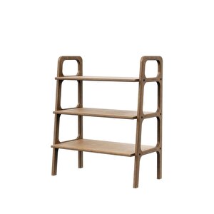 Suono Ahşap Kitaplık Ve Raf Sistemi, 90x75, Tik Renk, Cpt4649-75