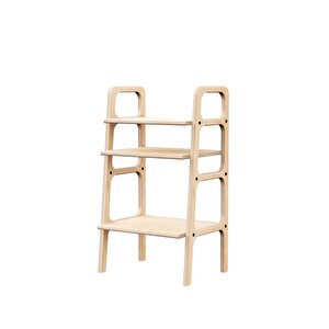 Faggio Ahşap Kitaplık Ve Raf Ünitesi, 90x50, Natural Renk, Cpt4660-50 Natural