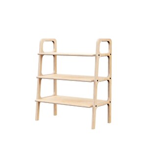 Albero Ahşap Kitaplık, 90x90, Natural Renk, Cpt4654-90 Natural