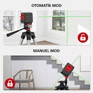 Kbl90g 30 Metre Profesyonel Yatay Ve Dikey Otomatik Hizalamalı Yeşil Çapraz Çizgi Lazer Distomat