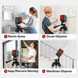 Kbl90g 30 Metre Profesyonel Yatay Ve Dikey Otomatik Hizalamalı Yeşil Çapraz Çizgi Lazer Distomat