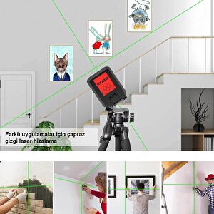 Kobb Kbl90g 30 Metre Profesyonel Yatay Ve Dikey Otomatik Hizalamalı Yeşil Çapraz Çizgi Lazer Distomat