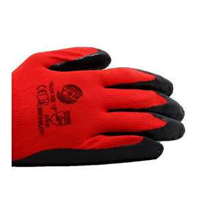 Latex Eldi̇ven Kirmizi Si̇yah Ysr-l04 No:10 ( 12 Adet )