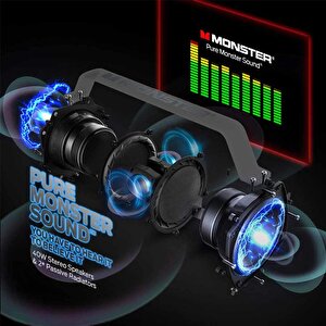 Monster Adventurer Force Ipx7 Su Geçirmez Bluetooth Hoparlör 80w