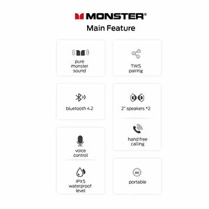 Monster Superstar S110 Taşınabilir Kablosuz Hoparlör 10w