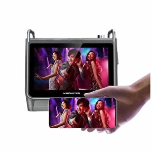 Monster Superstar 800 2 Mikrofonlu Hepsi Bir Arada Bluetooth Karaoke Sistem Hoparlörü 200w