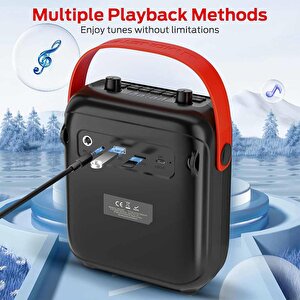 Monster Taşınabilir Fm Radyolu Bluetooth Hoparlör 40w