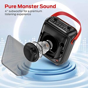 Monster Taşınabilir Fm Radyolu Bluetooth Hoparlör 40w