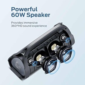 Monster Adventurer Max Boombox Çift Subwoofer'lı Ipx7 Su Geçirmez Bluetooth Hoparlör 60w