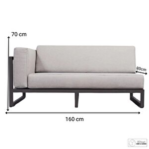 Tenues Dekoratif Tekli Lobi Koltuğu Metal Ayaklı Tekli Bahçe Mobilyası Balkon Koltuğu