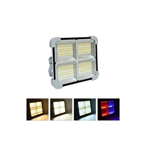 Seyyar Solar Led Projektör Cata 200w Güneş Enerjili Portatif Led Işık Taşınabilir Sokak Aydınlatması