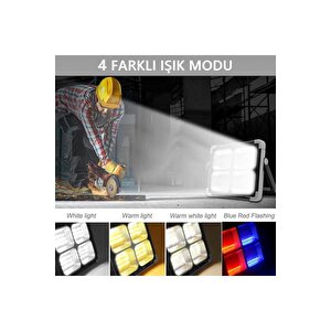 Seyyar Solar Led Projektör Cata 200w Güneş Enerjili Portatif Led Işık Taşınabilir Sokak Aydınlatması