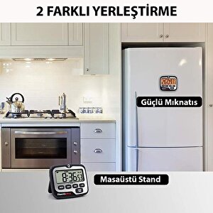 Thermopro Tm01 Mutfak,spor, Ders Alarmlı Işıklı Kronometre, Geri Sayım Sayacı Ve Dijital Saat