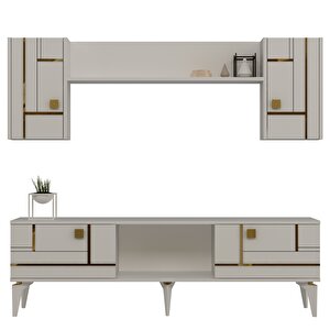 Madera 150 Cm Tv Üni̇tesi̇ Takimi Beyaz-Altın