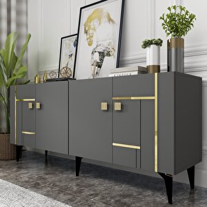Madera Konsol Antrasit-Altın Antrasit Gold