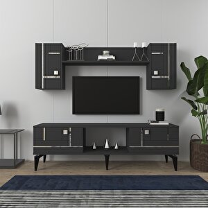 Madera 150 Cm Tv Üni̇tesi̇ Takimi Antrasit-Gümüş Antrasit Gümüş