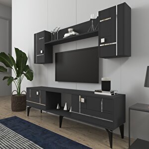 Madera 150 Cm Tv Üni̇tesi̇ Takimi Antrasit-Gümüş Antrasit Gümüş