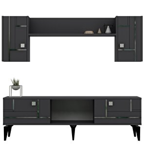 Madera 150 Cm Tv Üni̇tesi̇ Takimi Antrasit-Gümüş