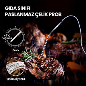 Thermopro Tp06b Çelik Proplu Dijital Profesyonel Gıda Pişirme Termometresi