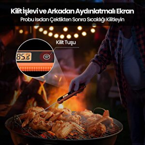 Thermopro Tp03h Su Geçirmez Katlanabilir Hızlı Sonuç Gıda Pişirme Termometresi