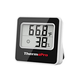 Npo Thermopro Tp157 İç Mekan (sera, Dolap, Bebek Odası) Hassas Sıcaklık Ve Nem Ölçer Mini Termometre