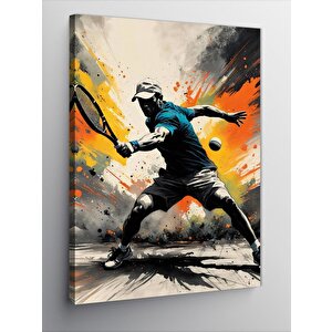 Kanvas Tablo Tenis Oynayan Adam 70x100 cm