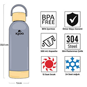 Igloo Hydrate Pro Termos 500ml-mavi̇