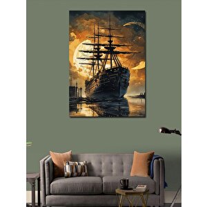 Kanvas Tablo Devasa Gemi 50x70 cm