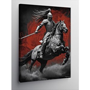 Kanvas Tablo Atlı Şövalye  50x70 cm