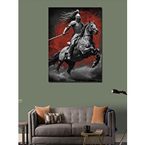 Kanvas Tablo Atlı Şövalye  50x70 cm