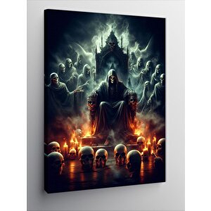 Kanvas Tablo İskelet Kral 50x70 cm