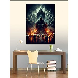 Kanvas Tablo İskelet Kral 50x70 cm
