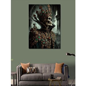 Kanvas Tablo Kral İskelet 70x100 cm