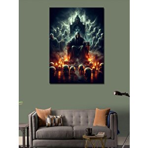 Kanvas Tablo İskelet Kral 100x140 cm